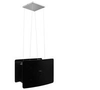 Solivagant Cappa da Cucina ad Isola Sospesa LCD Sensore in Vetro Temperato,Nero,14.9kg