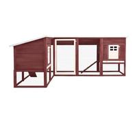 Solivagant Conigliera per Esterni Grande Moca e Bianca in Legno di Abete,Marrone,43.55kg