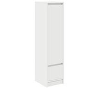 Solivagant Credenza Bianca 29,5x34x119,5 cm in Legno Multistrato,Bianco,18.8kg