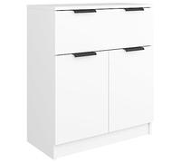 Solivagant Credenza Bianca 60x30x70 cm in Legno Multistrato,Bianco,19.53kg