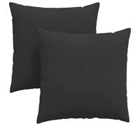 Solivagant Cuscini da Divano 2 PCS Nero 80 x 80 cm Tessuto,Nero,6.1kg-42014072