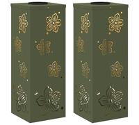 Solivagant Faro LED Solare per sentieri 2 PCS Verde Oliva,Verde,5.9kg