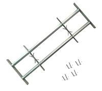 Solivagant Grate per Finestre Regolabili 2 pz 1000-1500 mm,Argento,9.6kg