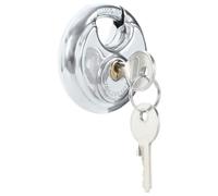 Solivagant Lucchetti Discus con Chiavi 12 PCS Argento 7 x 2.4 x 7 cm,Argento,2.523kg