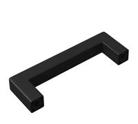 Solivagant Maniglia per Mobili 12 PCS Nero 110 x 12 x 36 mm Ferro,Nero,0.55kg