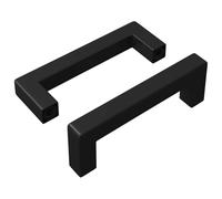 Solivagant Maniglia per Mobili 2 PCS Nero 110 x 12 x 36 mm Ferro,Nero,0.11kg