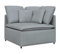 Solivagant Modulo Angolare Divano Modulare con Cuscini Grigio Chiaro 100cm,Grigio,25.3kg-4104447