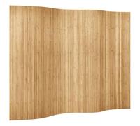 Solivagant Pannello Divisore per la Stanza in bambù Naturale Larghezza 250 cm Altezza 165 cm,Beige,7.55kg