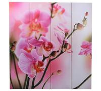 Solivagant Paravento Pieghevole 160x170cm con Stampa Fiore,Multicolore,6kg