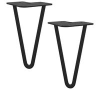 Solivagant Piedino per mobili 2 PCS Nero 54,1 x 54,1 x 100 mm Ferro,Nero,0.23kg