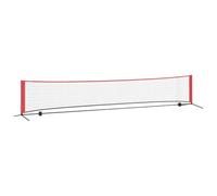 Solivagant Rete da Tennis Nero e Rosso 494,5 x 90 x 87 cm Poliestere,Rosso,4.75kg