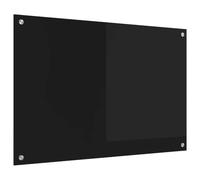 Solivagant Rivestimento da Cucina Nero 90 x 60 cm Vetro temperato,Nero,11.65kg