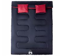 Solivagant Sacco Pelo Doppio Campeggio con Cuscini per Adulti 3-4 Stagioni,Rosso,3.18kg