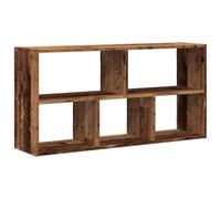 Solivagant Scaffale a Parete Nero 100x25x50 cm in Truciolato,Marrone,13.5kg