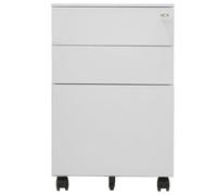 Solivagant Schedario Mobile Grigio Chiaro 39x45x60 cm in Acciaio,Grigio,17.65,kg