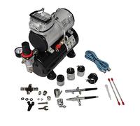 Solivagant Set Compressore Aerografo con 2 Pistole,8kg