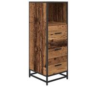 Solivagant Set di mobili per Il Bagno Legno Vecchio 35 x 37,5 x 100 cm,Marrone,23.36kg