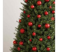 Solivagant Set Palline di Natale 111 pz Rosso in Polistirene,Rosso,0.95,kg