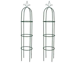 Solivagant Set Torri ad Arco 2 pz per Piante Rampicanti da Giardino,Verde,2.96kg