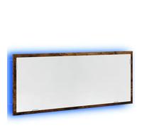 Solivagant Specchio Bagno LED Rovere Fumo 100x8,5x37cm Legno Multistrato,Marrone,11.2kg