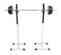 Solivagant Stazione per Squat con Bilanciere e Set di Manubri da 60,5 kg,Nero,77.5kg