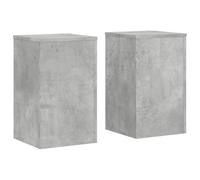 Solivagant Supporti per Piante 2 pz Grigio 30x30x50 cm Legno Multistrato,Grigio,15.15kg