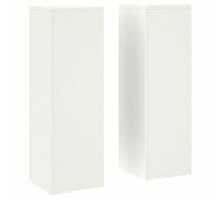 Solivagant Supporto per Piante 2 PCS Bianco 24 x 24 x 75 cm Acciaio,Bianco,9.8kg