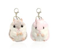 Sollechain Da 2 Pezzi Di Peluche, Animali Da Cartone Animato Carini, Portachiavi Divertenti, Ciondoli Per Borse Da Donna, Accessori A Chiave Creativa.