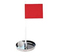 Sollee Coppa e Bandierina da Golf | Resistente Agli Agenti Atmosferici e Portatile | Set di Supporto per Buca con Bandiera - Per Esercizi di Approccio in Spazi Aperti Come Spiaggia o Campo Pratica