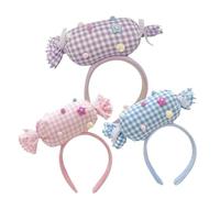 Sollee Fascia Per Capelli Stile Candy | Fascia 3D Per Donne E Ragazze | Copricapo Comodo Per Costume Di Capelli E Abito | Per Halloween Compleanno Amici Festa Di Scena