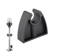 Sollee Fermagli per Luce d'Alaggio per Barche | Supporto Nero per Asta Luce Barca | Morsetto per Torcia da Paratia Murale Organizzazione