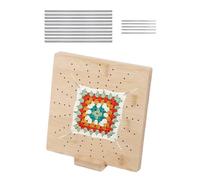 Sollee Kit di blocco per uncinetto, in legno con perno per lavori a maglia, per principianti, adulti, nonne