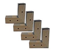 Sollette da letto in legno Set di piedi di divani da 4 L gambe di sostituzione della gamba di divano a forma di gambe (10 cm nere) Made in China