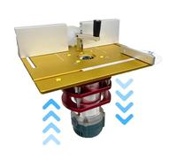 Sollevaggio del router per la lavorazione del legno, sollevamento del router manuale | Kit di di sollevamento del router in lega di alluminio | Strumenti di lavorazione del legno in scala chiara Strum