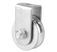 Sollevamento a rulli a puleggia singola 0,3 tonnellate di carretto ruota puleggia blocchi di rigging blocchi di sollevamento rullo Swivelpulley per corda di filo (B)