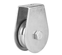 Sollevamento a rulli a puleggia singola 0,3 tonnellate di carretto ruota puleggia blocchi di rigging blocchi di sollevamento rullo Swivelpulley per corda di filo (C)