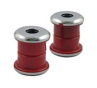 Sollevamento Ammortizzatore PU Rosso,Extra Duro ,Con Dischi Cromo,per Harley -