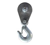 Sollevamento blocco fune metallica di sollevamento puleggia di traino con gancio per verricello argento per 800 kg/1000 kg clip per clip elettrica