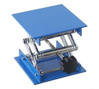 Sollevamento da laboratorio, 100x100mm Ossido di Alluminio Laboratorio Jack con Volantino, Altezza Regolabile 47-143mm per Esperimenti di Fisica e Biologia