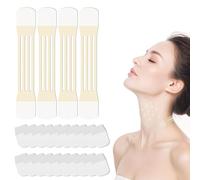 Sollevamento Del Collo, Anti-doppio mento, Confezione da 4 + 20 adesivi Patch Per Il Sollevamento Del Collo, Nastro Lifting per Viso
