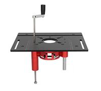 Sollevamento del Router, Mouter Lift Manuale Sollevaggio di Sollevamento Router Kit Tavolo Segale Inserzione Tabella del Inserisci Tavolo per con Manico a Manovella per il Taglio Piccolo (BLACK)