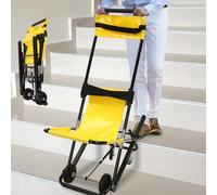 Sollevamento delle scale pieghevole per sedia a rotelle, sedia a rotelle pieghevole, attrezzi per salire le scale con poggiatesta regolabili e cinture di sicurezza