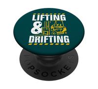 Sollevamento e deriva Operatore di carrello elevatore divertente magazzino PopSockets PopGrip Adesivo