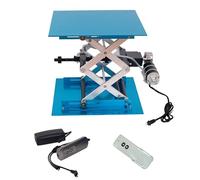 Sollevamento elettrico con telecomando, capacità 30 kg, design a forbice per laboratorio e industriale, struttura in alluminio, 25 x 25 cm