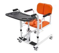 Sollevamento idraulico per pazienti, sedia a rotelle, portatile, con design regolabile in altezza e pieghevole a 180°, fino a 150 kg, per anziani, donne incinte, persone con disabilità