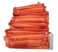 sollevamento in PVC galleggiante, Barriera galleggiante in PVC for il contenimento delle fuoriuscite di petrolio in acque marine industriali da 10-20 m e 35-150 cm(L20m/65.6ft,H45cm/17.7inch)