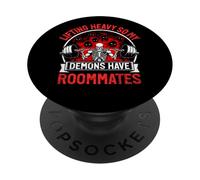 Sollevamento pesante così i miei demoni hanno coinquilini PopSockets PopGrip Adesivo