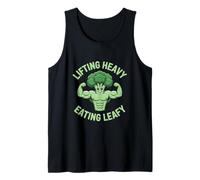 Sollevamento Pesante Mangiare Frondoso Vegetariano Vegano Bodybuilder Canotta