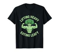 Sollevamento Pesante Mangiare Frondoso Vegetariano Vegano Bodybuilder Maglietta
