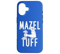 Sollevamento pesi Braccio Allenamento Pun Mazel Tuff Ebrei Bar Mitzvah Custodia per iPhone 16